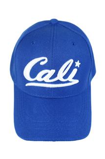 Cali Adults Cap (White Thread)-H1414-ROYAL BLUE
